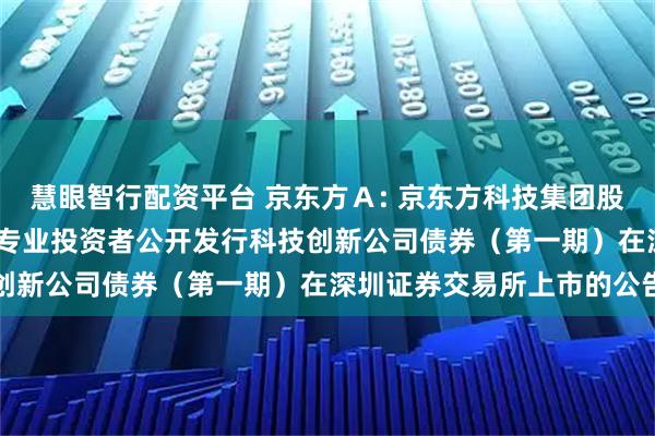 慧眼智行配资平台 京东方Ａ: 京东方科技集团股份有限公司2025年面向专业投资者公开发行科技创新公司债券（第一期）在深圳证券交易所上市的公告